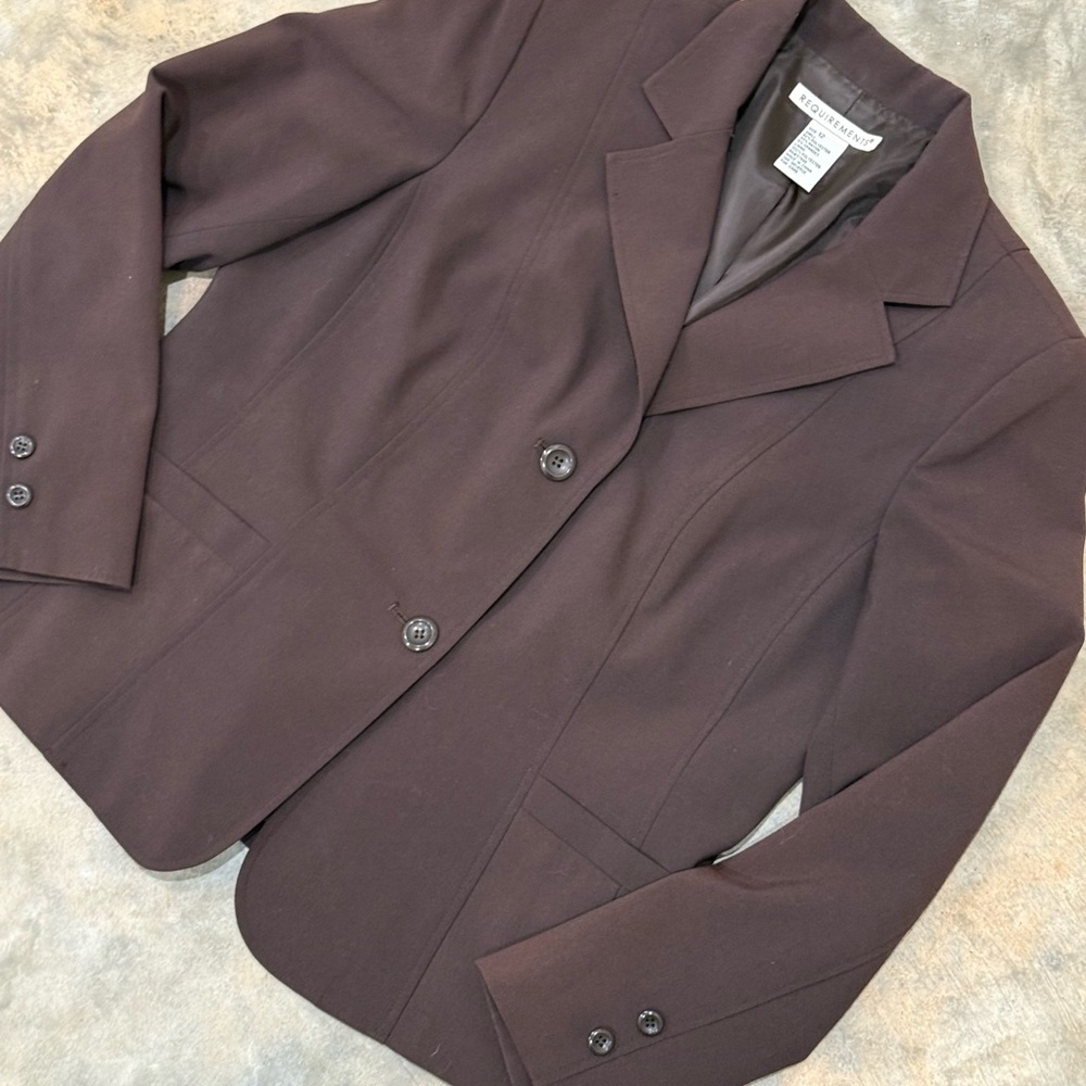 Requirements Women's Dark Brown Blazer